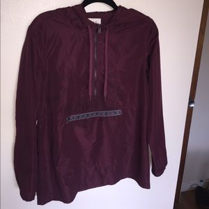 Maroon Water Resistant Quarter Zip